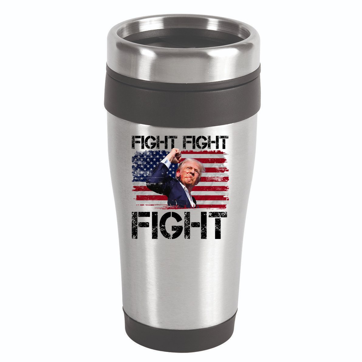 Donald Trump Fight Fight Fight 16oz Travel Tumbler