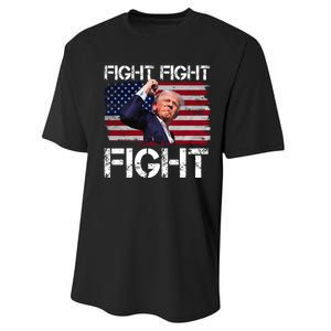 Donald Trump Fight Fight Fight Performance Sprint T-Shirt