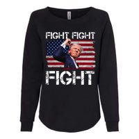 Donald Trump Fight Fight Fight Womens California Wash Sweatshirt