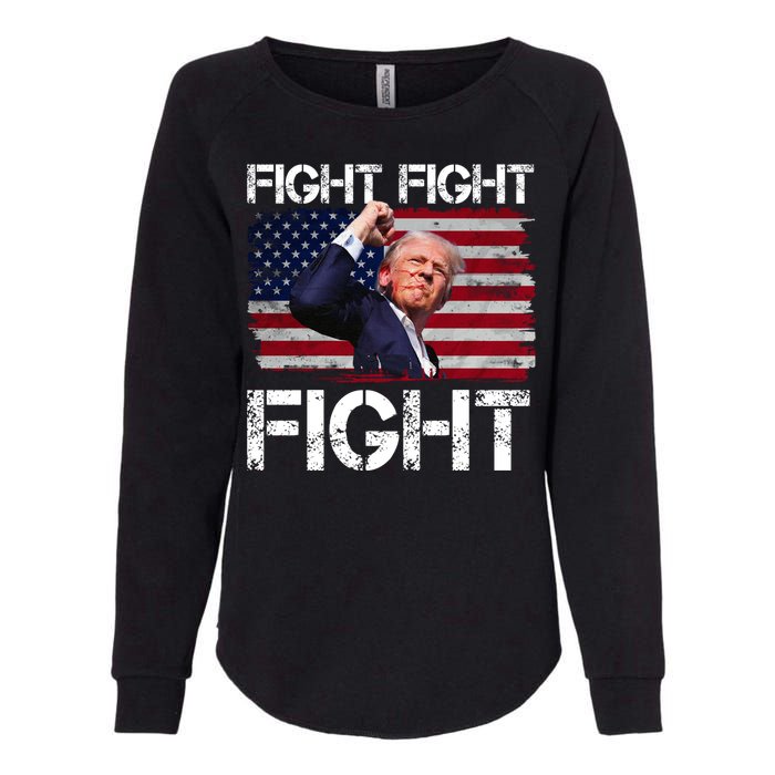 Donald Trump Fight Fight Fight Womens California Wash Sweatshirt