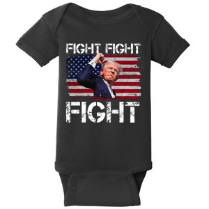 Donald Trump Fight Fight Fight Baby Bodysuit