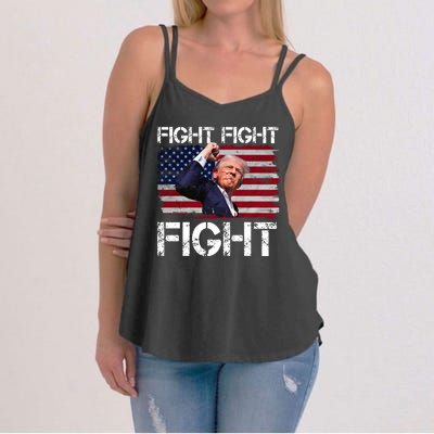 Donald Trump Fight Fight Fight Women's Strappy Tank