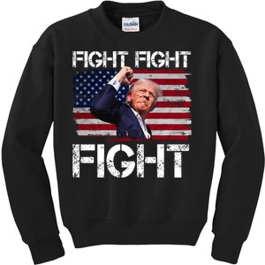 Donald Trump Fight Fight Fight Kids Sweatshirt