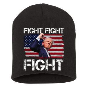 Donald Trump Fight Fight Fight Short Acrylic Beanie