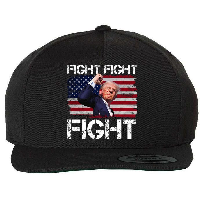 Donald Trump Fight Fight Fight Wool Snapback Cap