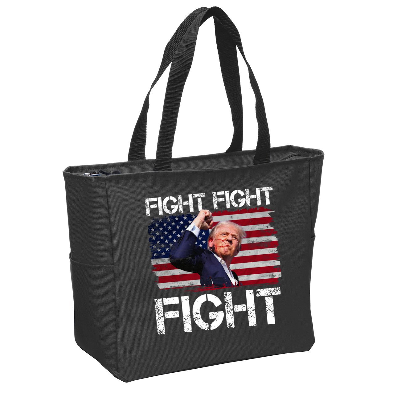 Donald Trump Fight Fight Fight Zip Tote Bag