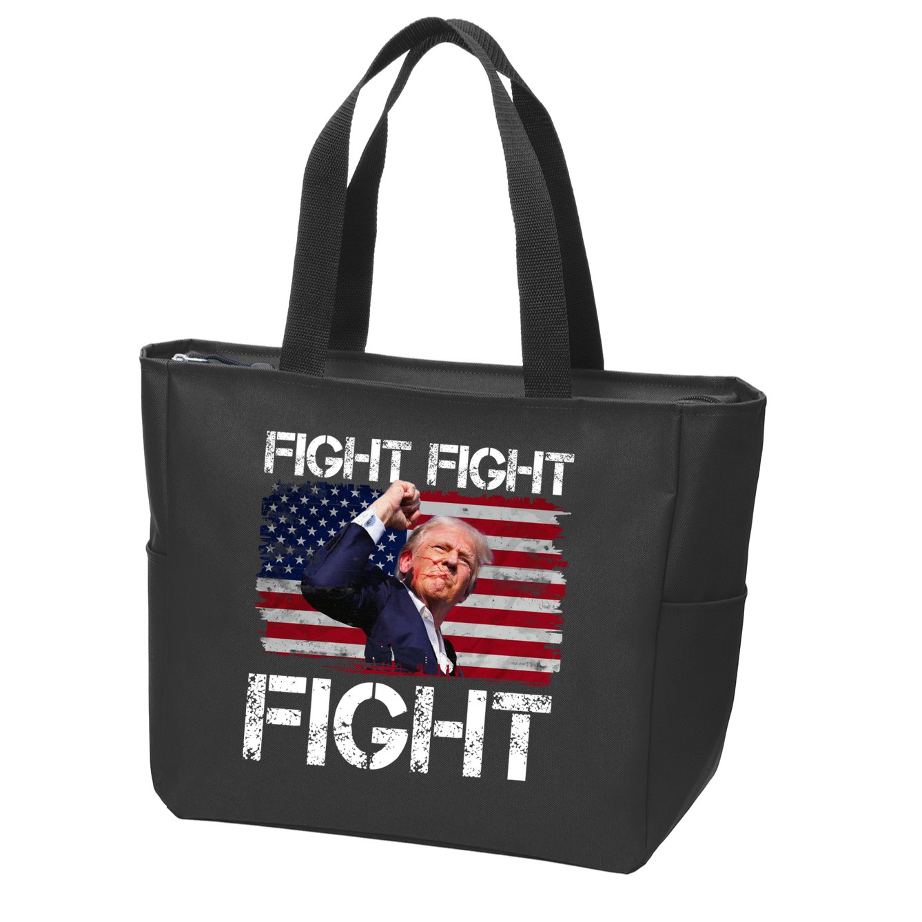 Donald Trump Fight Fight Fight Zip Tote Bag