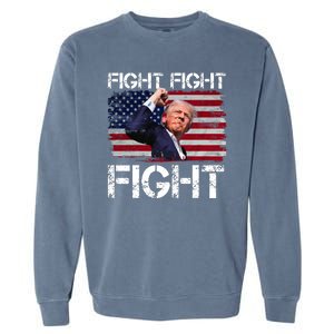 Donald Trump Fight Fight Fight Garment-Dyed Sweatshirt