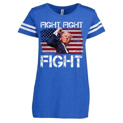 Donald Trump Fight Fight Fight Enza Ladies Jersey Football T-Shirt