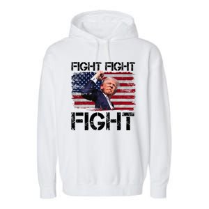 Donald Trump Fight Fight Fight Garment-Dyed Fleece Hoodie