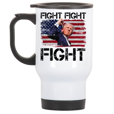 Donald Trump Fight Fight Fight Stainless Steel Travel Mug