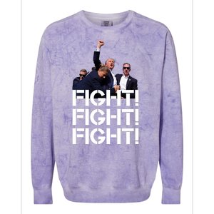 Donald Trump Fight Fight Fight Save America Colorblast Crewneck Sweatshirt