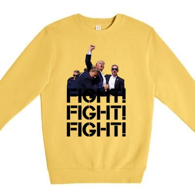 Donald Trump Fight Fight Fight Save America Premium Crewneck Sweatshirt