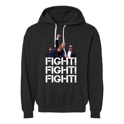Donald Trump Fight Fight Fight Save America Garment-Dyed Fleece Hoodie