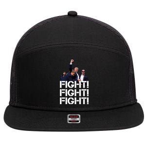 Donald Trump Fight Fight Fight Save America 7 Panel Mesh Trucker Snapback Hat