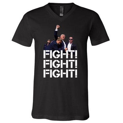 Donald Trump Fight Fight Fight Save America V-Neck T-Shirt