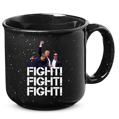Donald Trump Fight Fight Fight Save America 15oz Campfire Ceramic Mug