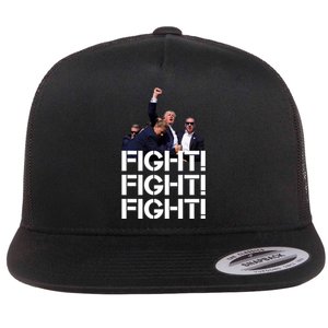 Donald Trump Fight Fight Fight Save America Flat Bill Trucker Hat