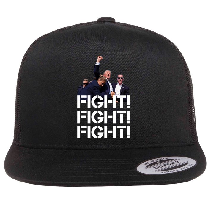 Donald Trump Fight Fight Fight Save America Flat Bill Trucker Hat