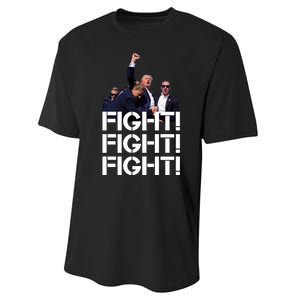 Donald Trump Fight Fight Fight Save America Performance Sprint T-Shirt