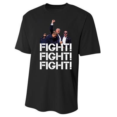 Donald Trump Fight Fight Fight Save America Performance Sprint T-Shirt