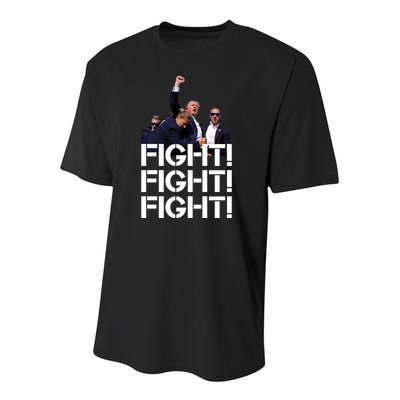 Donald Trump Fight Fight Fight Save America Youth Performance Sprint T-Shirt