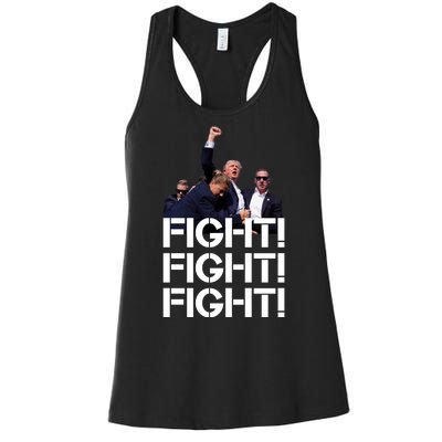 Donald Trump Fight Fight Fight Save America Women's Racerback Tank