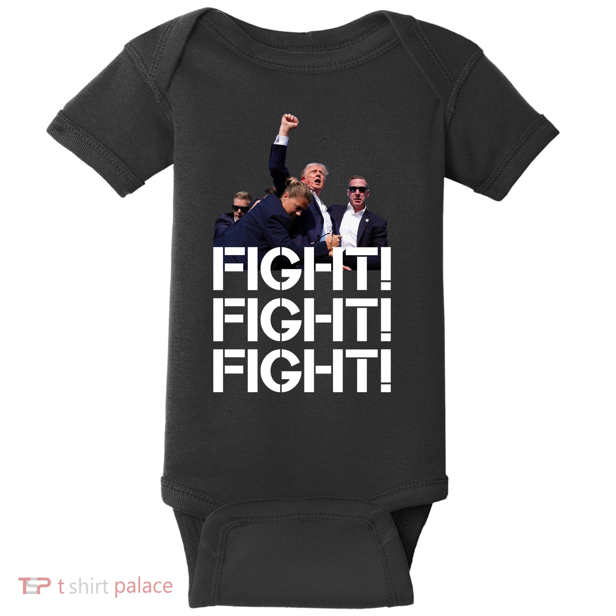 Donald Trump Fight Fight Fight Save America Baby Bodysuit