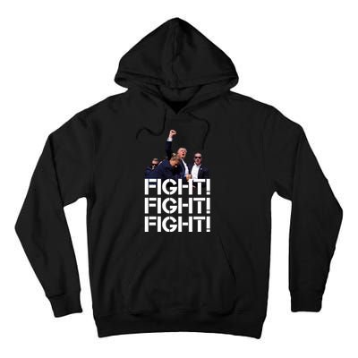 Donald Trump Fight Fight Fight Save America Tall Hoodie