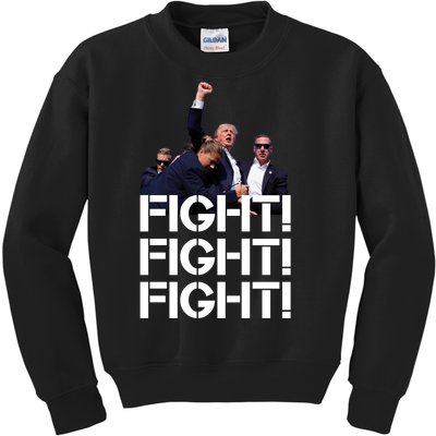 Donald Trump Fight Fight Fight Save America Kids Sweatshirt