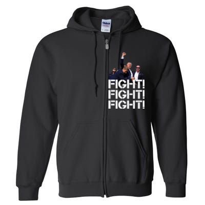 Donald Trump Fight Fight Fight Save America Full Zip Hoodie