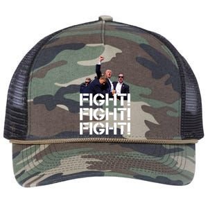 Donald Trump Fight Fight Fight Save America Retro Rope Trucker Hat Cap