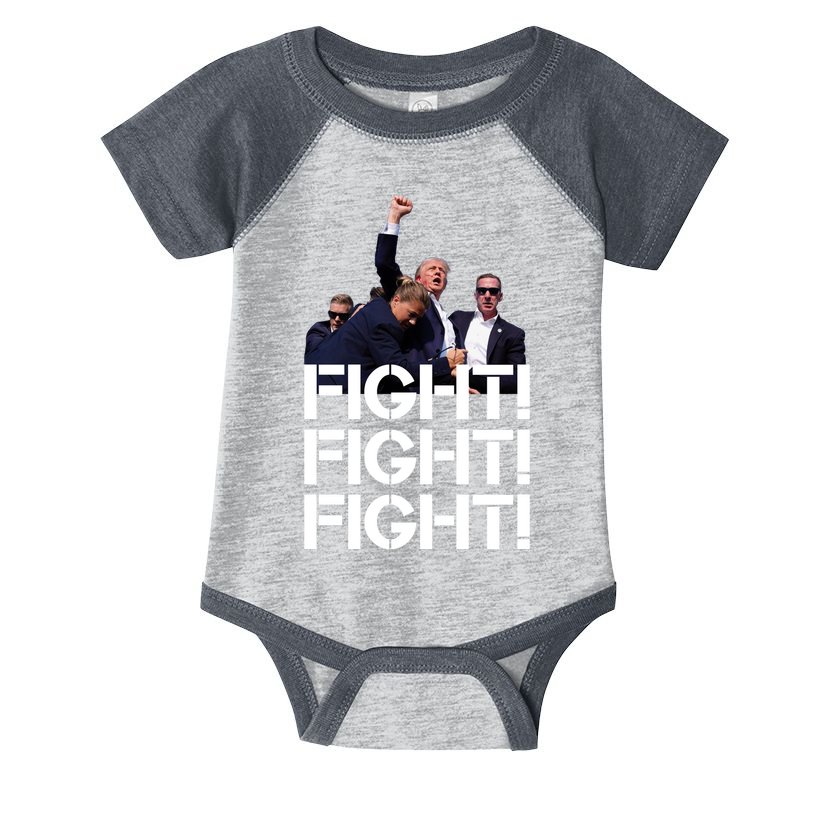 Donald Trump Fight Fight Fight Save America Infant Baby Jersey Bodysuit