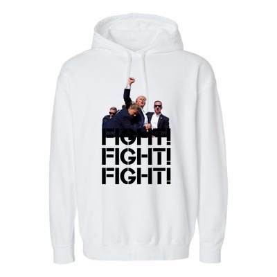 Donald Trump Fight Fight Fight Save America Garment-Dyed Fleece Hoodie