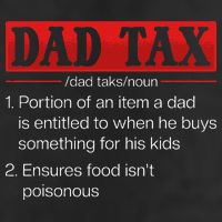 Dad Tax Funny Dad Tax Definition Fathers Day 7 Panel Mesh Trucker Snapback Hat