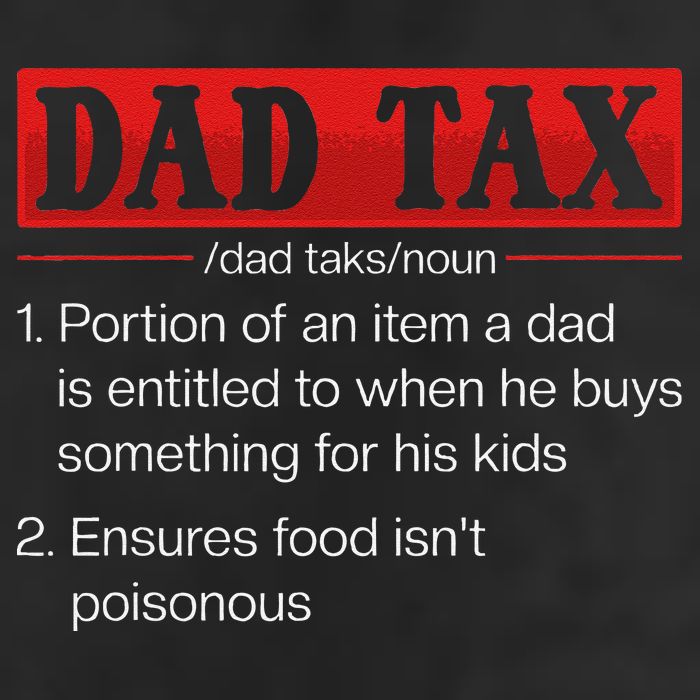 Dad Tax Funny Dad Tax Definition Fathers Day 7 Panel Mesh Trucker Snapback Hat