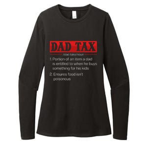 Dad Tax Funny Dad Tax Definition Fathers Day Womens CVC Long Sleeve Shirt