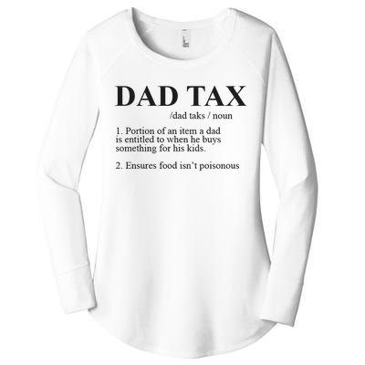 Dad Tax Funny Fathers Day Gift For Daddy Women's Perfect Tri Tunic Long Sleeve Shirt