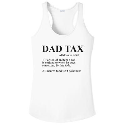 Dad Tax Funny Fathers Day Gift For Daddy Ladies PosiCharge Competitor Racerback Tank