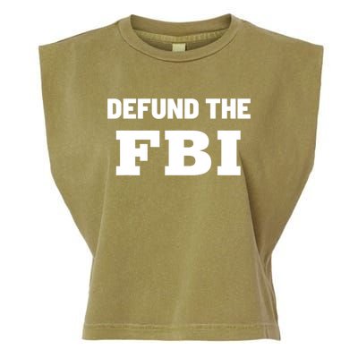 Defund The FBI Federal Bureau, Anti FBI Corruption Garment-Dyed Women's Muscle Tee