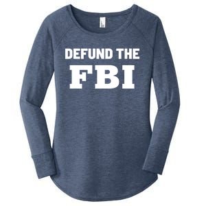 Defund The FBI Federal Bureau, Anti FBI Corruption Women's Perfect Tri Tunic Long Sleeve Shirt