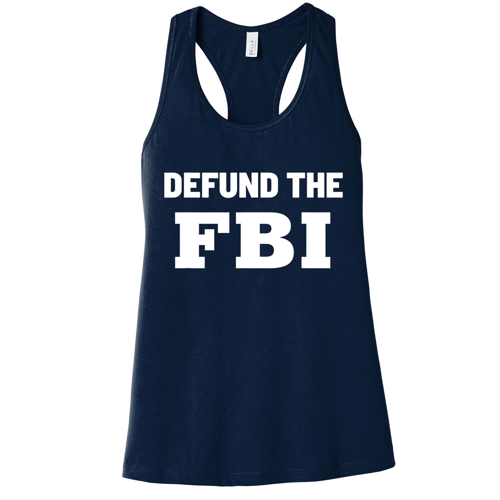 Defund The FBI Federal Bureau, Anti FBI Corruption Womens Tank Top