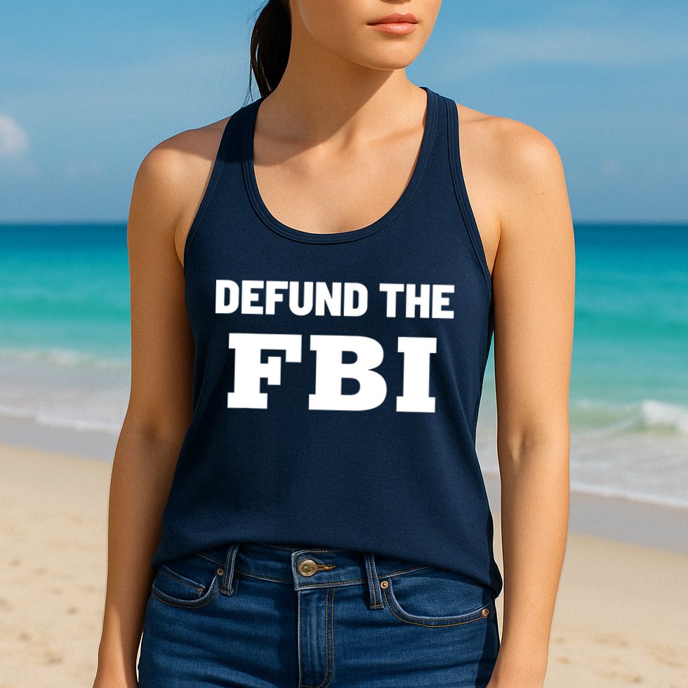 Defund The FBI Federal Bureau, Anti FBI Corruption Womens Tank Top