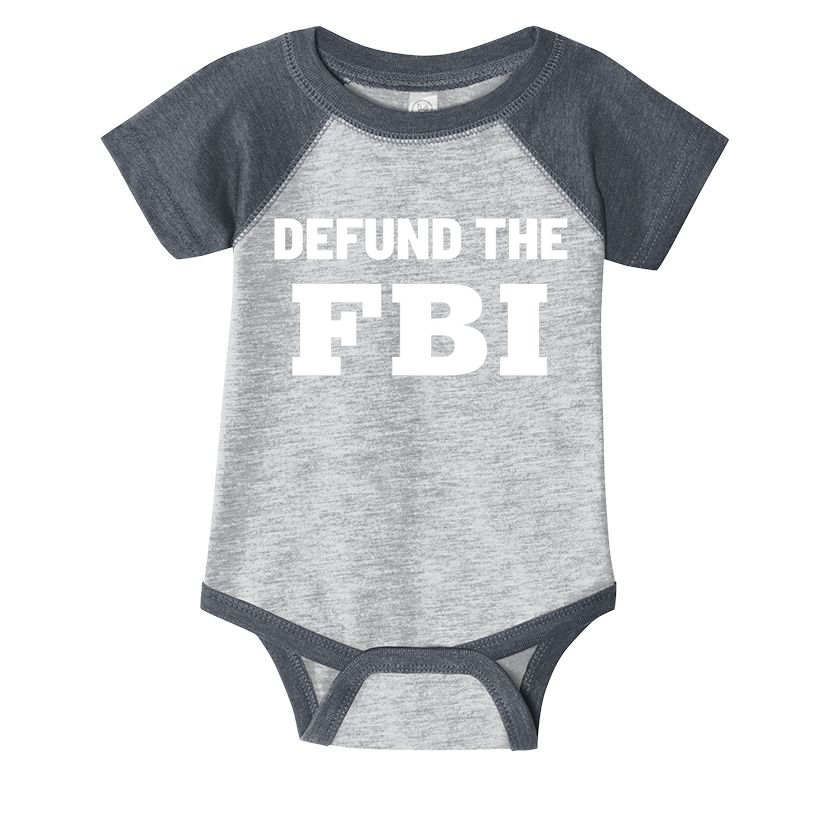 Defund The FBI Federal Bureau, Anti FBI Corruption Infant Baby Jersey Bodysuit