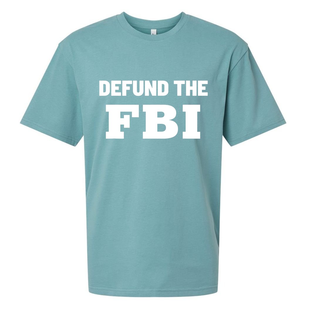 Defund The FBI Federal Bureau, Anti FBI Corruption Sueded Cloud Jersey T-Shirt