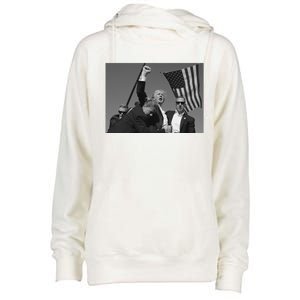 Donald Trump Fist Pump Meaningful Gift Womens Funnel Neck Pullover Hood