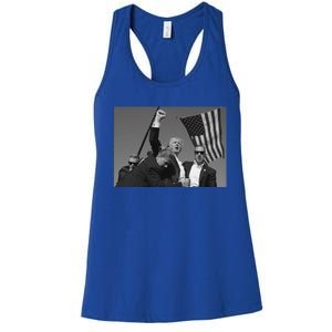 Donald Trump Fist Pump Meaningful Gift Women's Racerback Tank