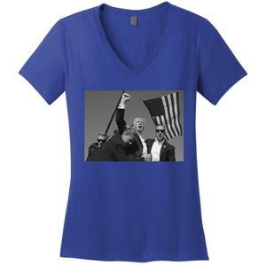 Donald Trump Fist Pump Meaningful Gift Women's V-Neck T-Shirt