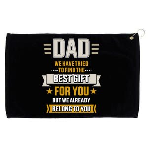 Dad Tried Find Best Belong To Father's Day From Daughter Son Gift Grommeted Golf Towel