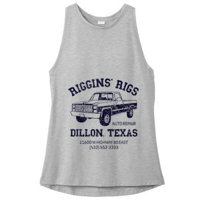 Dillon Texas Friday Night Football Player Fan Riggins Rigs Ladies PosiCharge Tri-Blend Wicking Tank